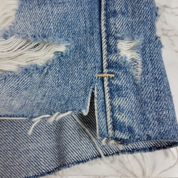 Pistola Nova High Rise Distressed Cut Off Shorts Santa Fe Color Size 26 - Picture 8 of 16